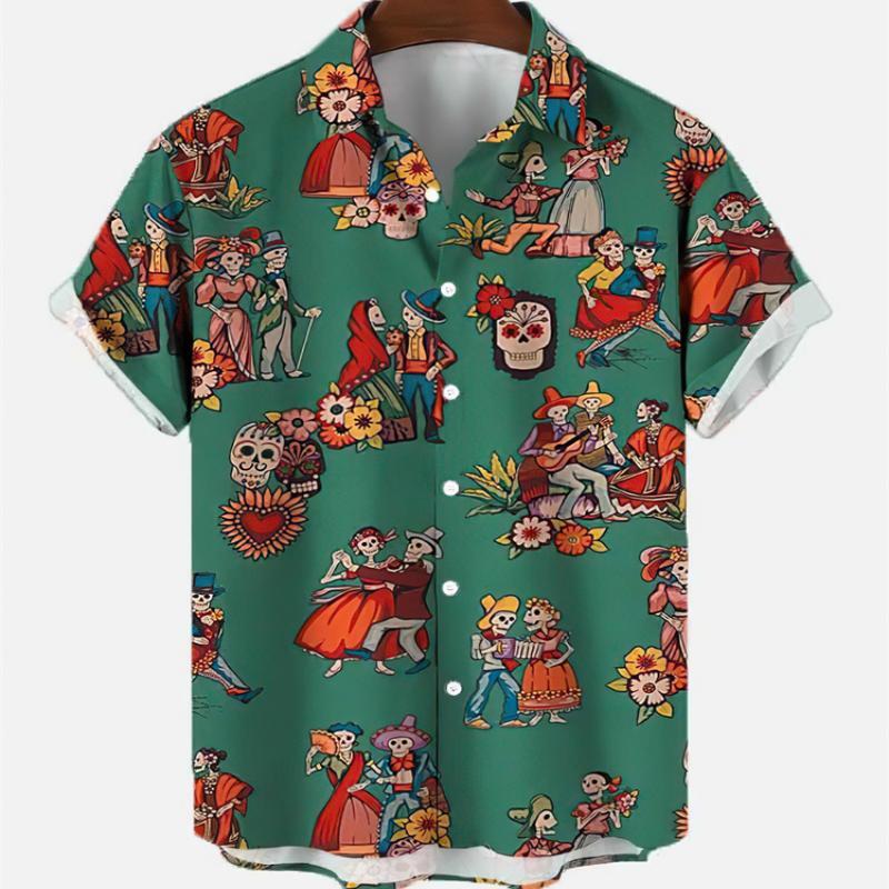 Resort Shirt Floral - Summer Men's Fashion Casual Social Hawaiian