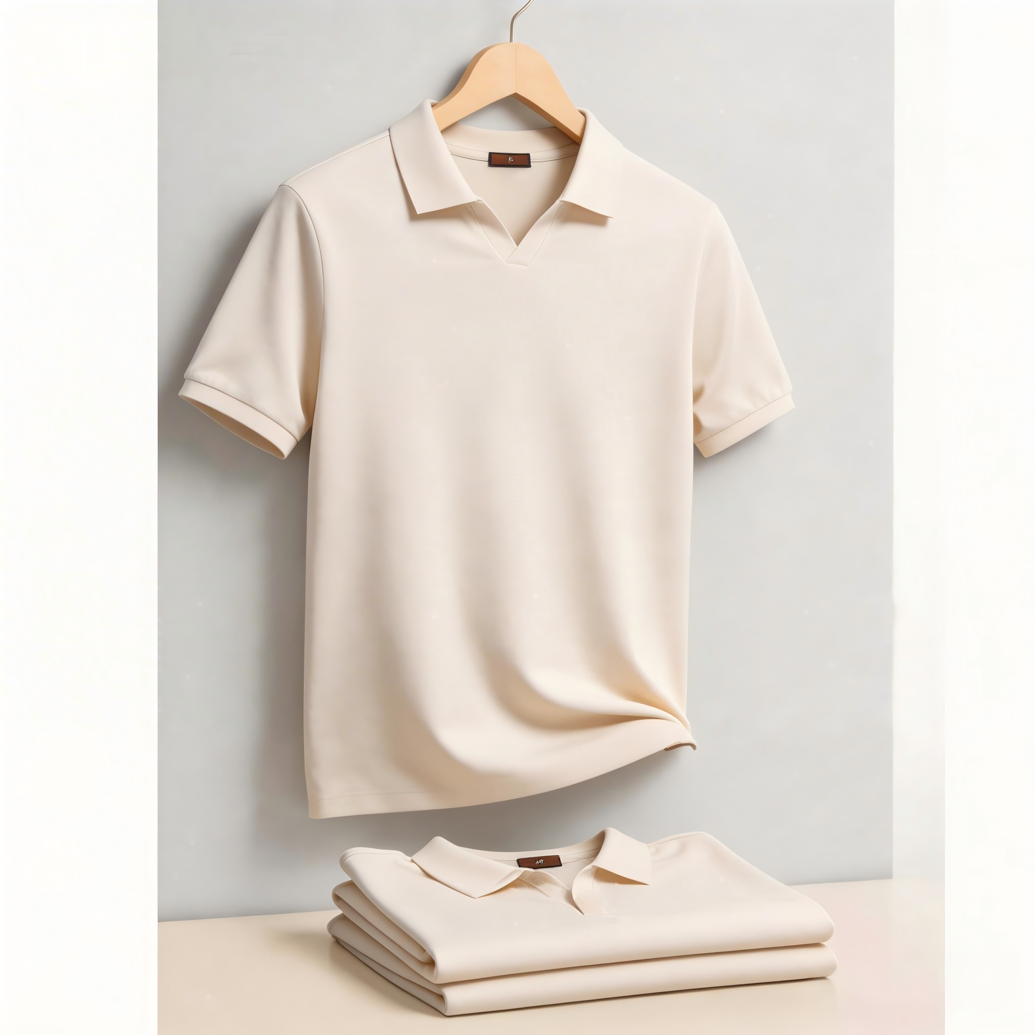 Polo Shirt Pique - AIOPESON Men's Breathable Silky Polo Shirt