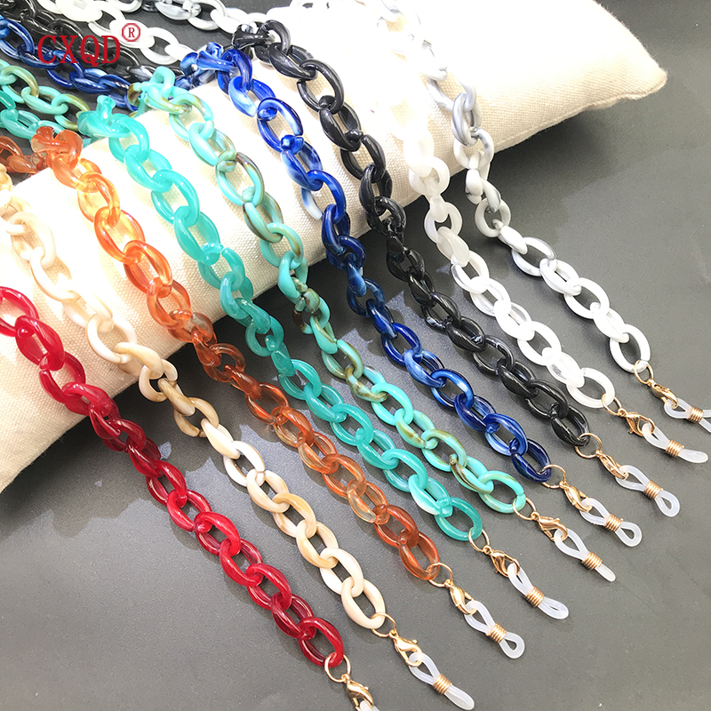 Sunglass Retainer Cord - Fashion Women Acrylic Eyeglass Chain Anti-slip