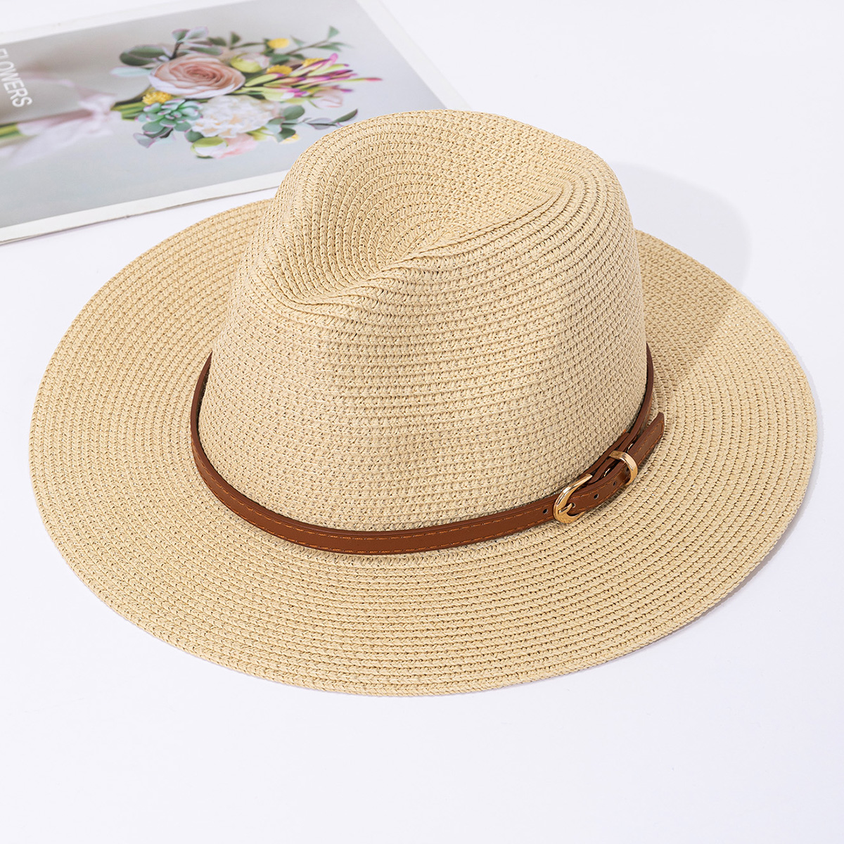 Panama straw hat, female jazz  - Bucket Hat Straw recension och pris
