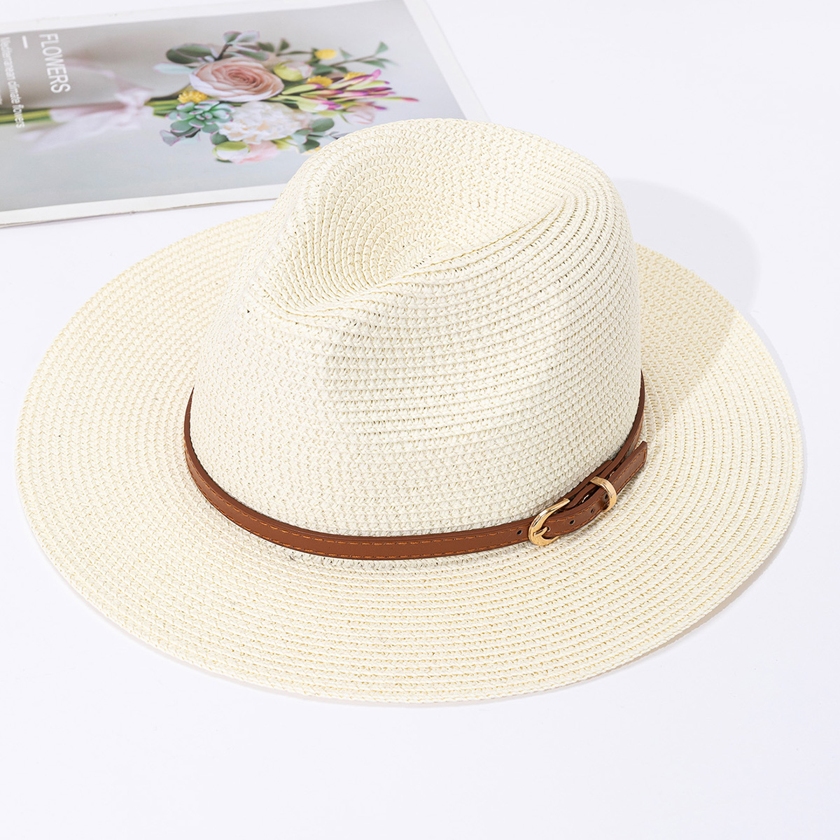 Panama straw hat, female jazz  - Bucket Hat Straw recension och pris