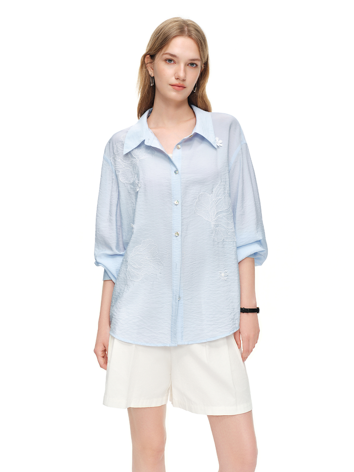 DUSHU 2026 Summer Women's Ligh - Resort Shirt Floral recension och pris