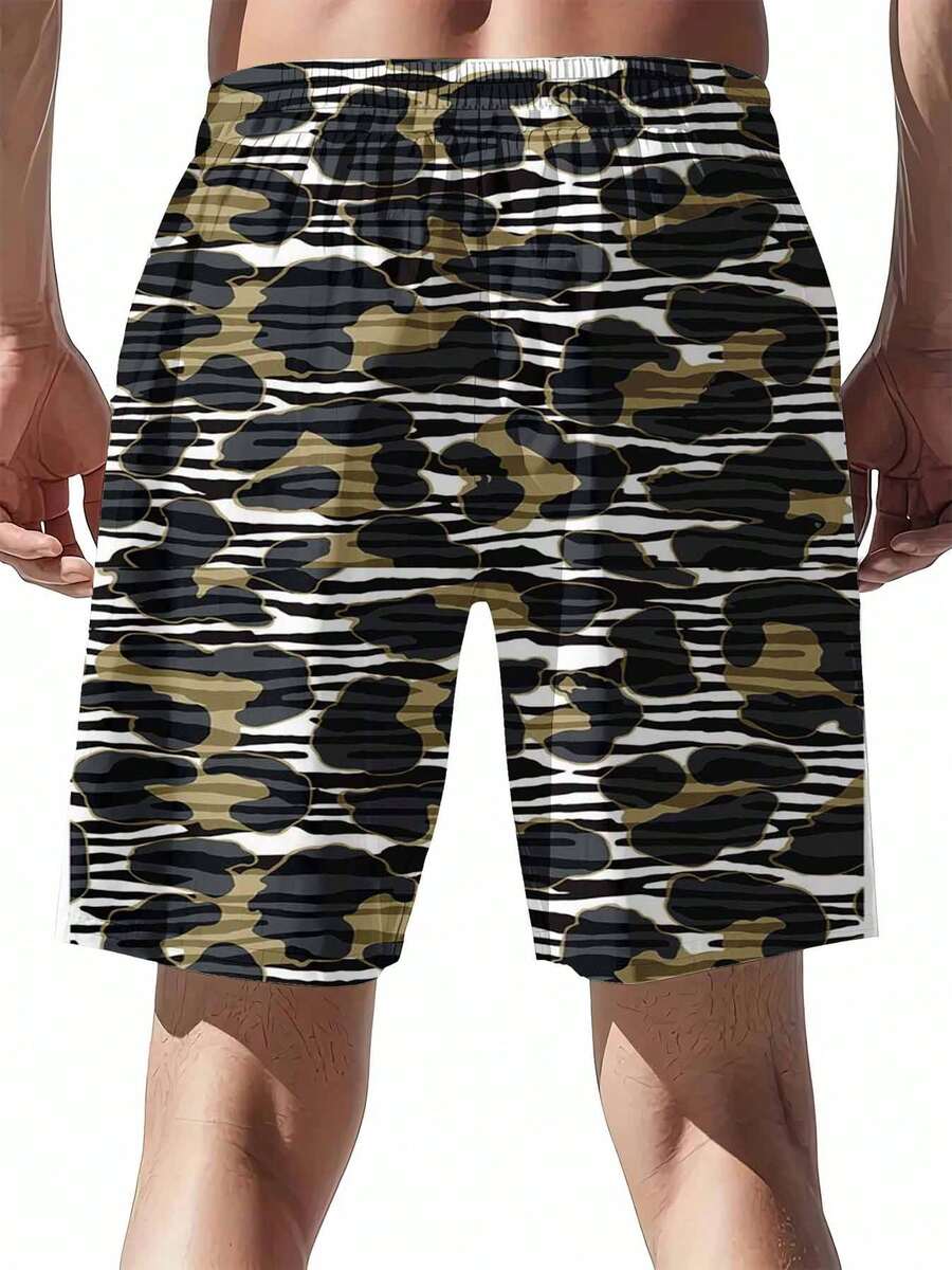 Mens Camouflage Print Swim Tru - Swim Trunk Quick Dry recension och pris