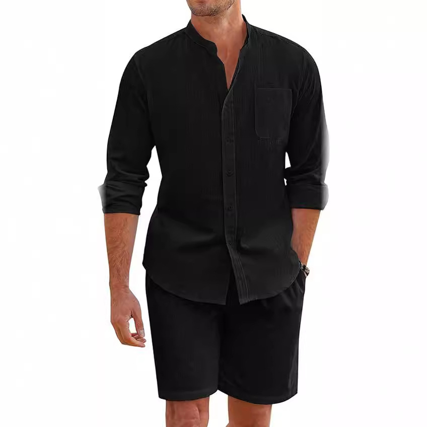 Simple Casual Men's Cotton Lin - Linen Shirt Breathable recension och pris