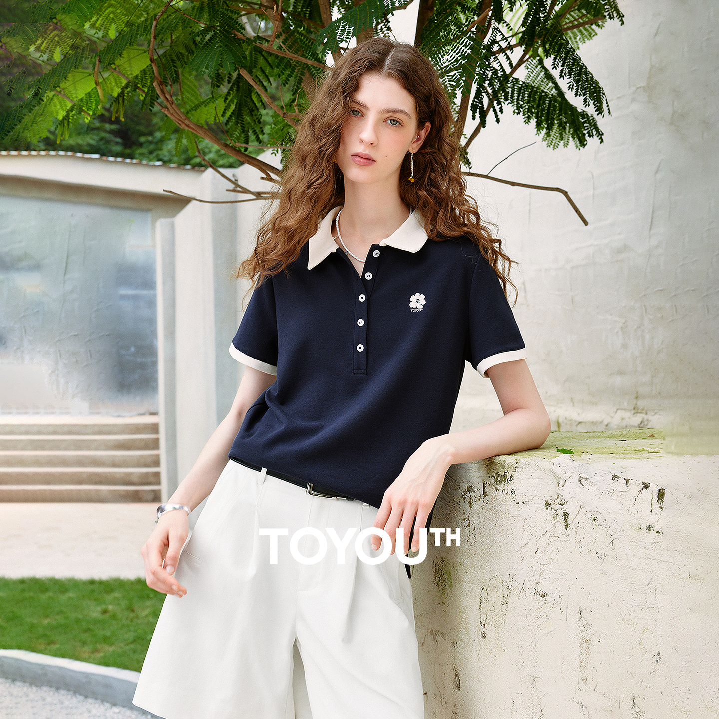 TOYOUTH Women T-shirts 2026 Su - Polo Shirt Pique recension och pris