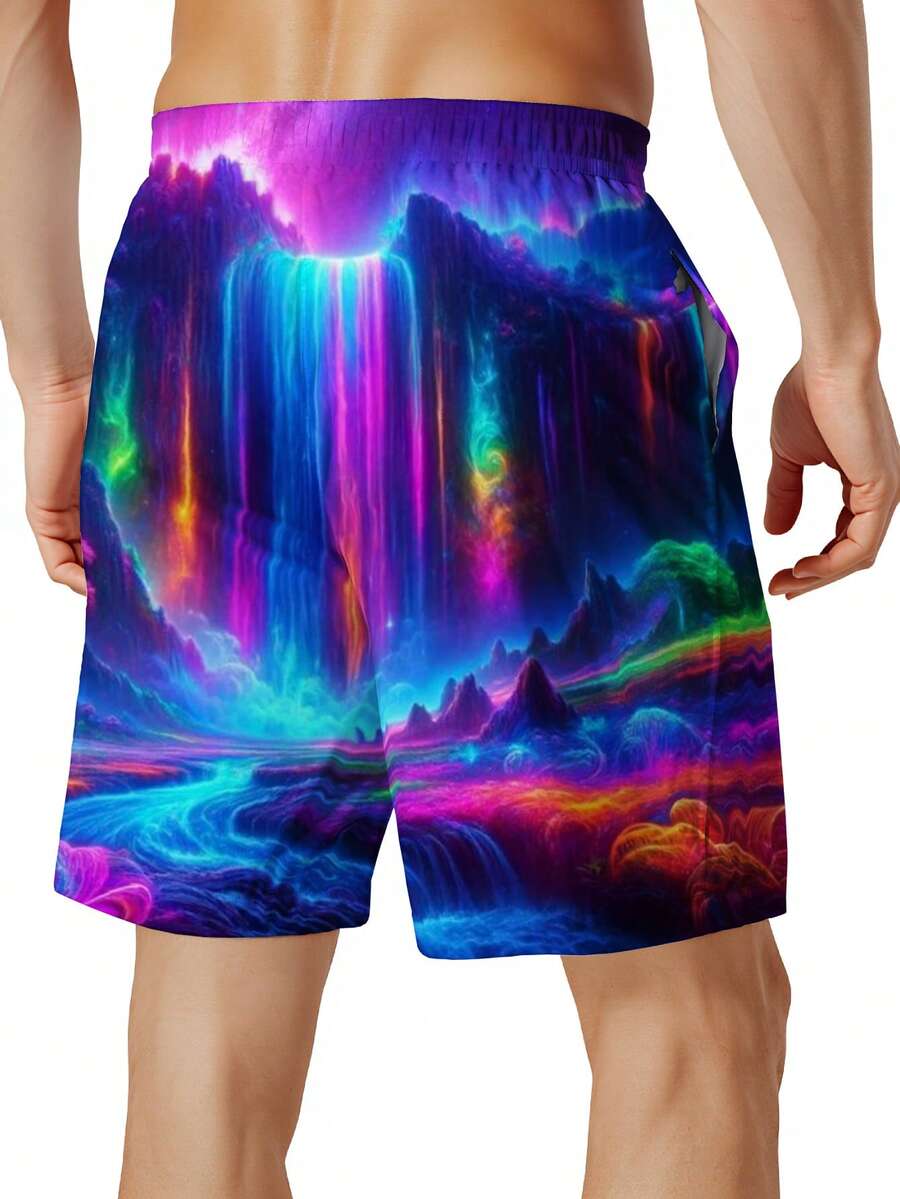 Mens 3D Full Print Quick Dry B - Swim Trunk Quick Dry recension och pris