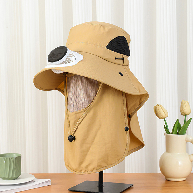 Men Solar Fan Hat Wide Brim UP - Bucket Hat Straw recension och pris