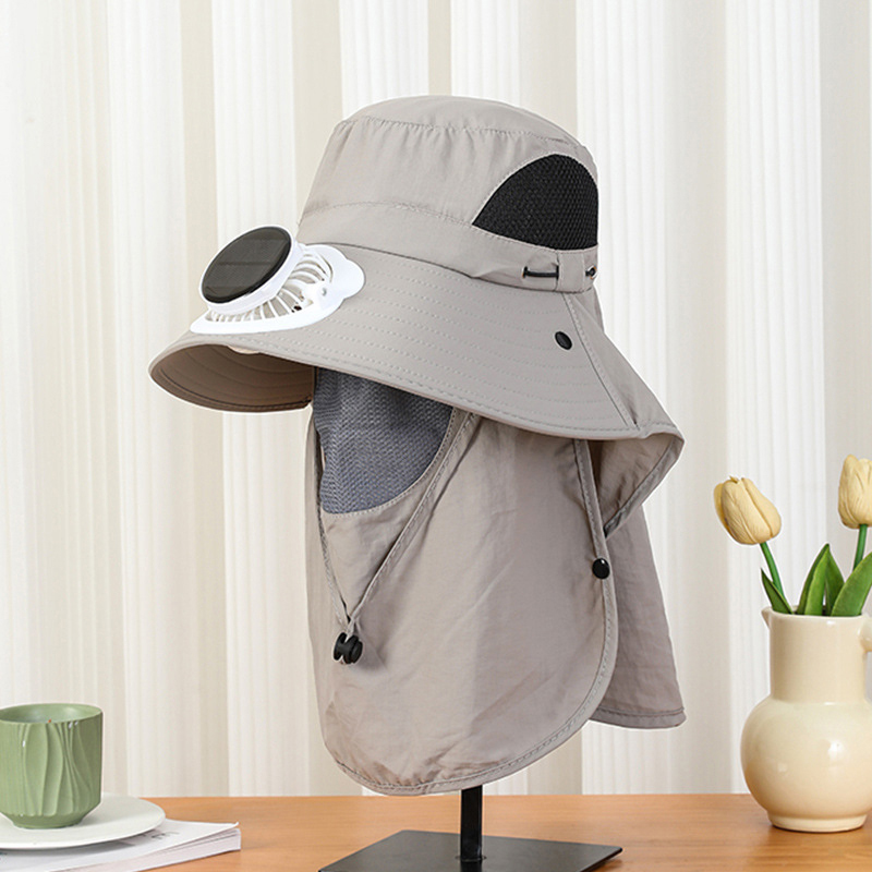 Men Solar Fan Hat Wide Brim UP - Bucket Hat Straw recension och pris