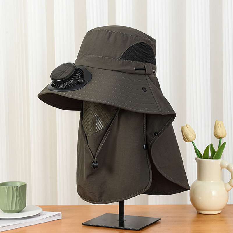 Men Solar Fan Hat Wide Brim UP - Bucket Hat Straw recension och pris