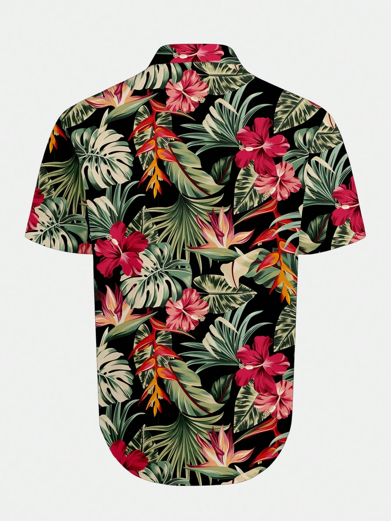 Casual Hawaiian Shirt Men Trop - Resort Shirt Floral recension och pris