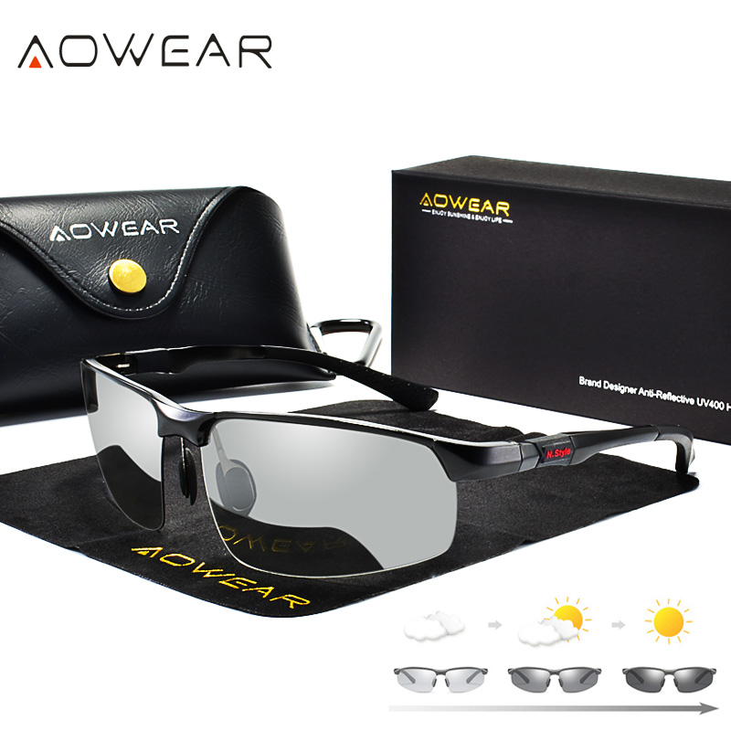 AOWEAR Photochromic Sunglasses - Sunglasses Aviator Polarized recension och pris