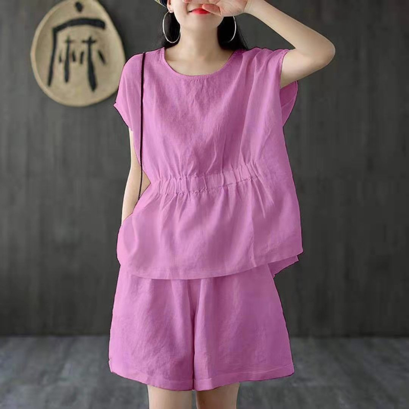 Linen casual solid color two-p - Linen Shirt Breathable recension och pris