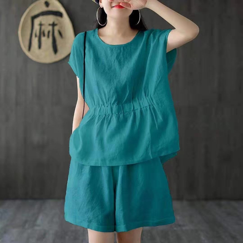 Linen casual solid color two-p - Linen Shirt Breathable recension och pris