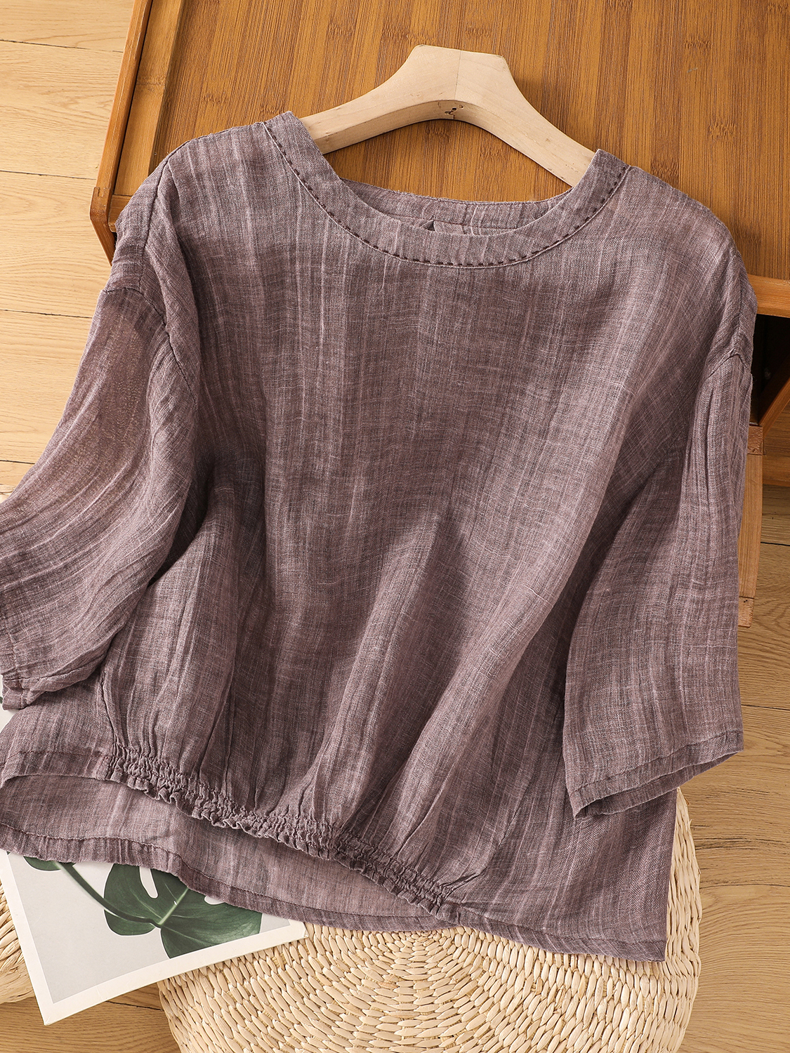 Summer Thin Cotton Linen Loose - Linen Shirt Breathable recension och pris