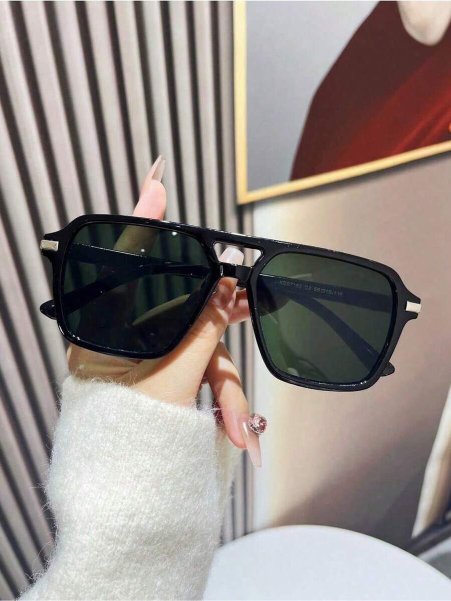 Fashion Double Bridge Aviator  - Sunglasses Aviator Polarized recension och pris