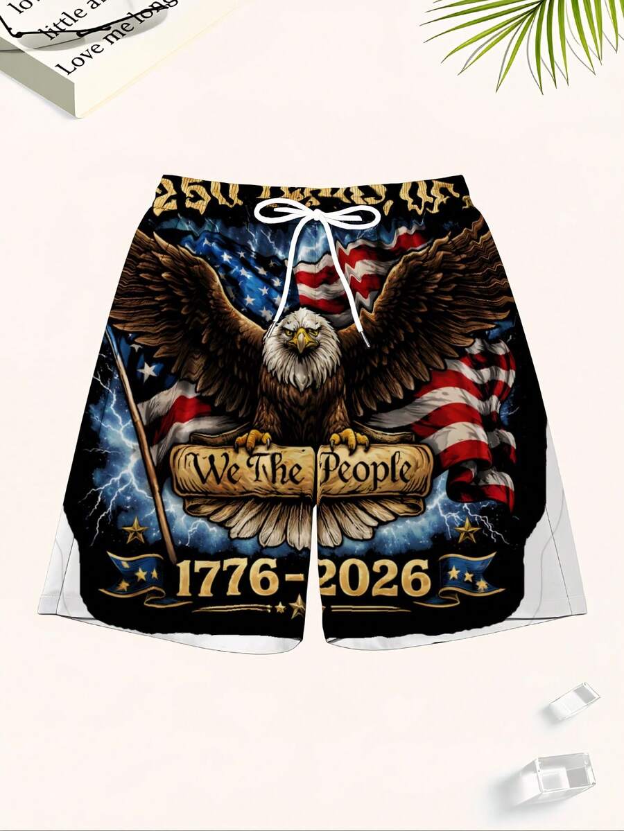 Patriotic Swim Trunks Men Beac - Swim Trunk Quick Dry recension och pris
