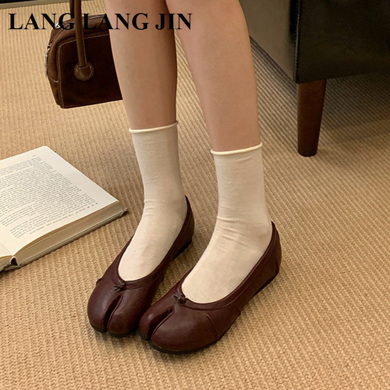 Spring Split Toe Women Ballet  - Espadrille Slip On recension och pris