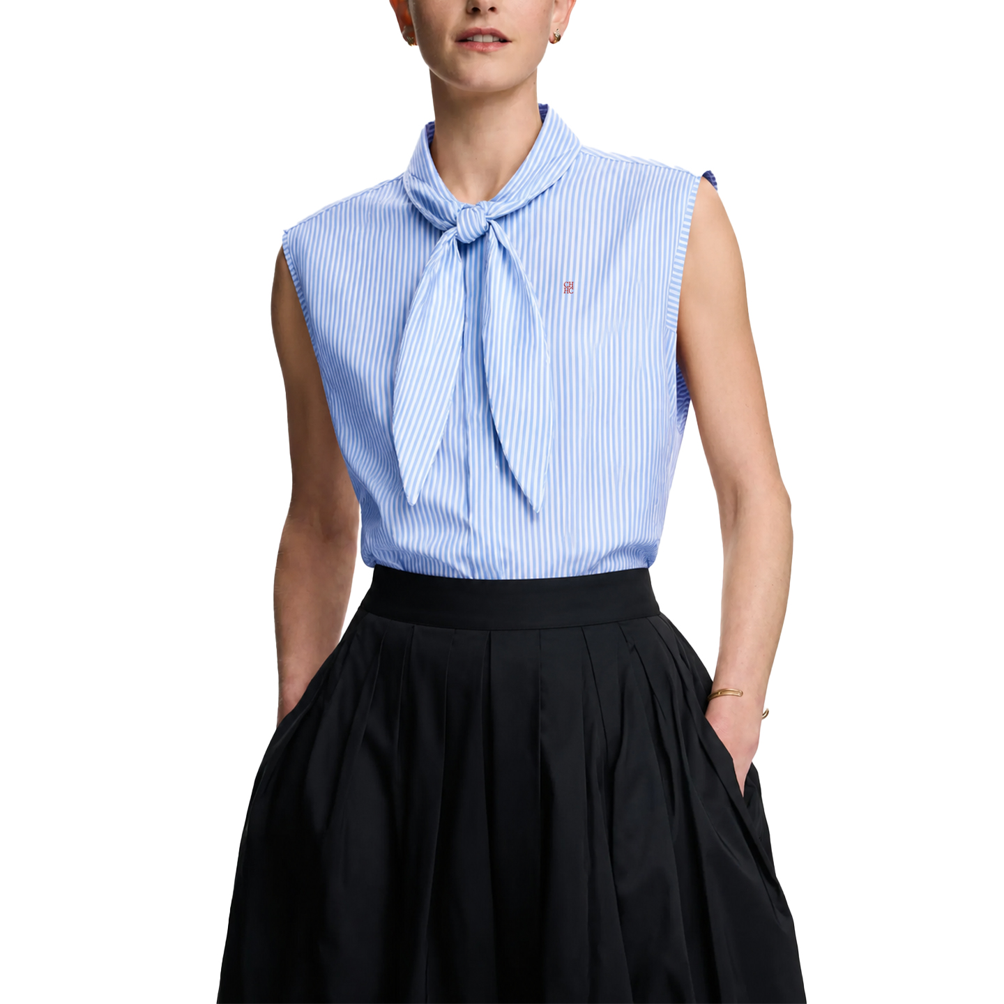 CH Embroidered Sleeveless Shir - Shirt Camp Collar recension och pris