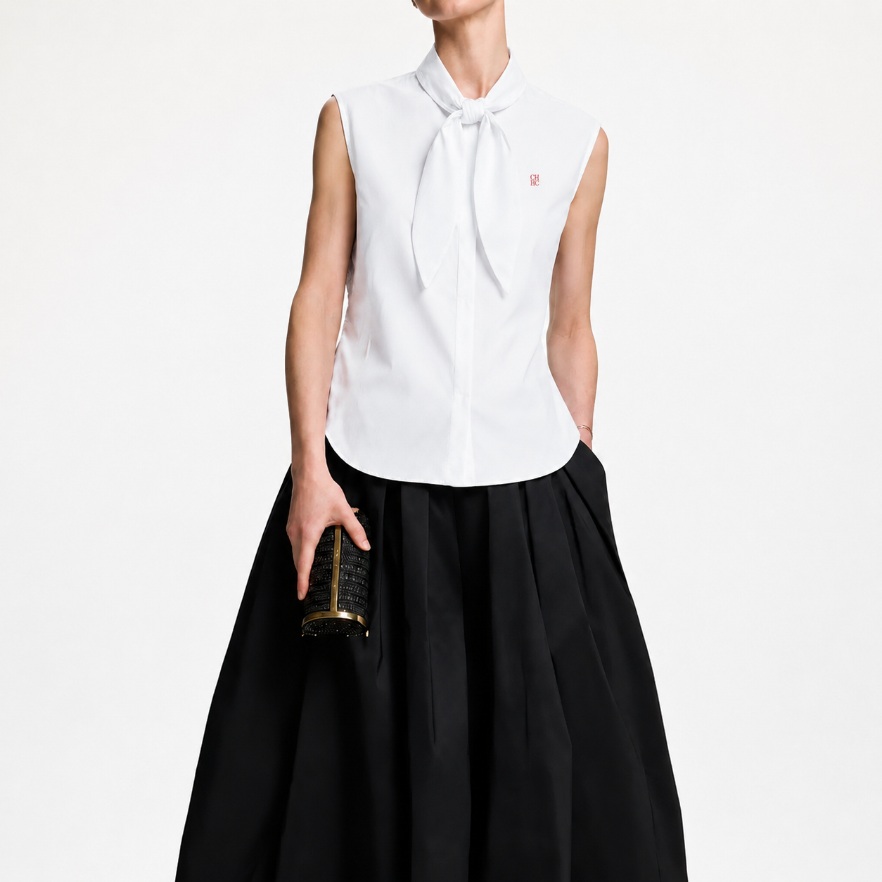CH Embroidered Sleeveless Shir - Shirt Camp Collar recension och pris