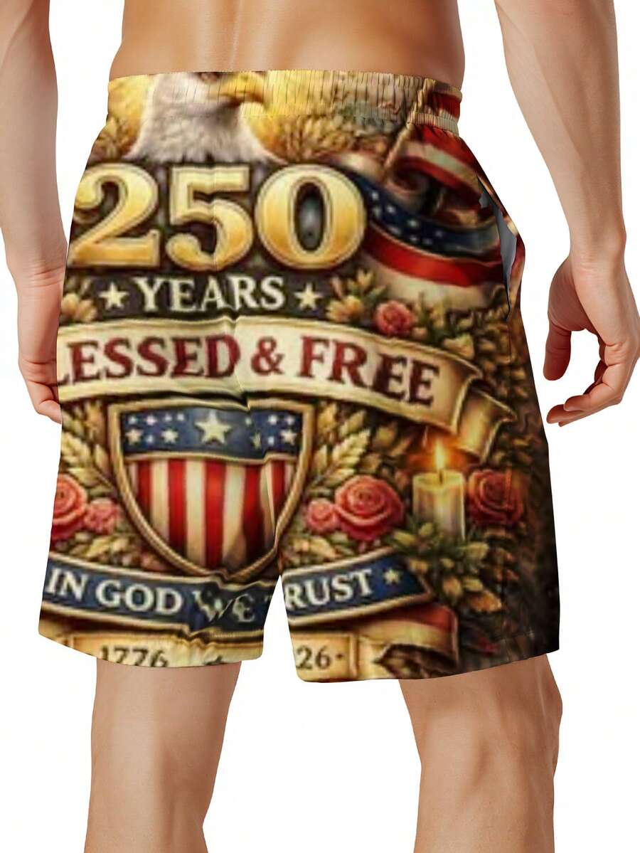 250 Years Blessed And Free Pat - Swim Trunk Quick Dry recension och pris