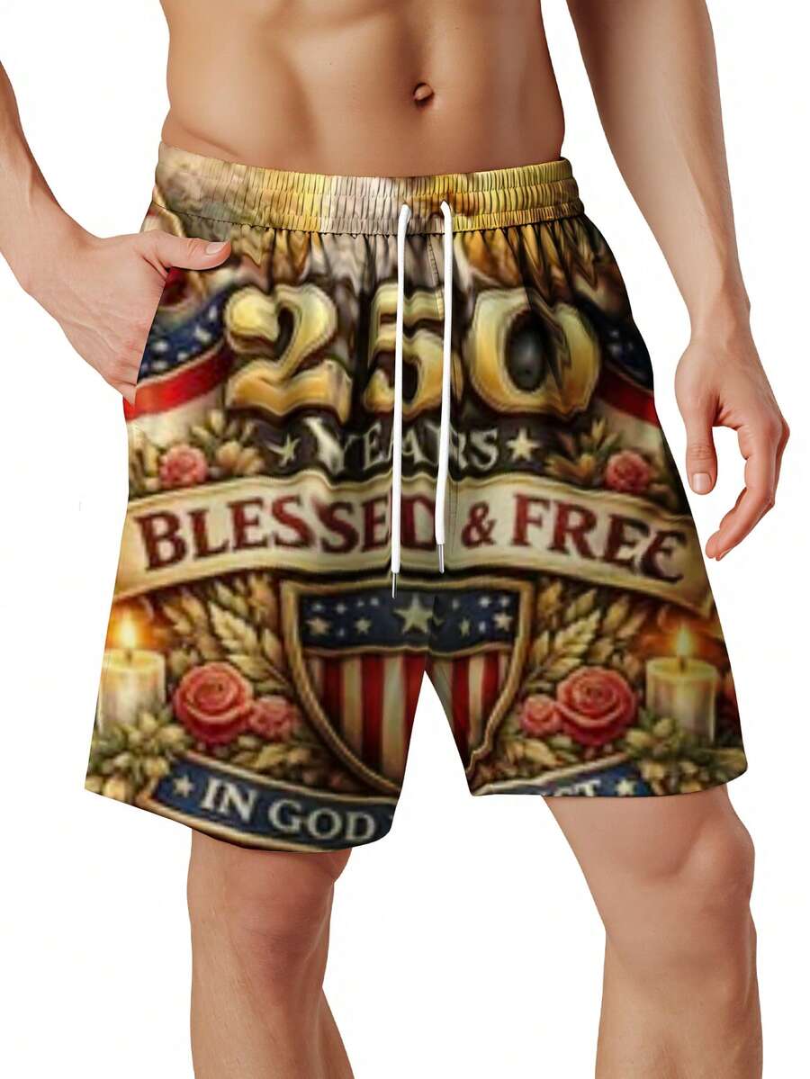 250 Years Blessed And Free Pat - Swim Trunk Quick Dry recension och pris