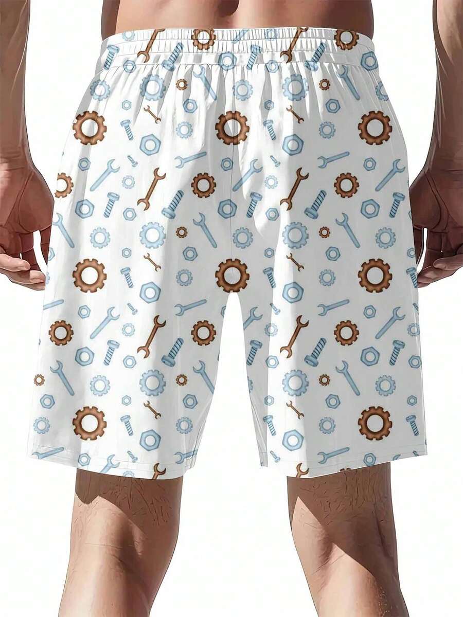 Mechanical Tools Pattern Swim  - Swim Trunk Quick Dry recension och pris