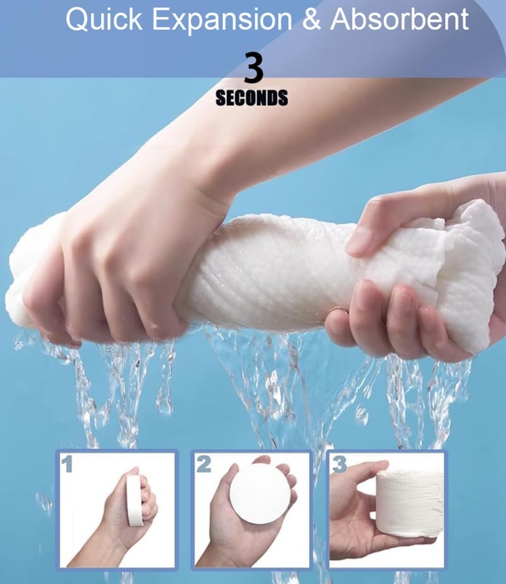 6 Packs Large Compressed Towel - Beach Towel Large recension och pris