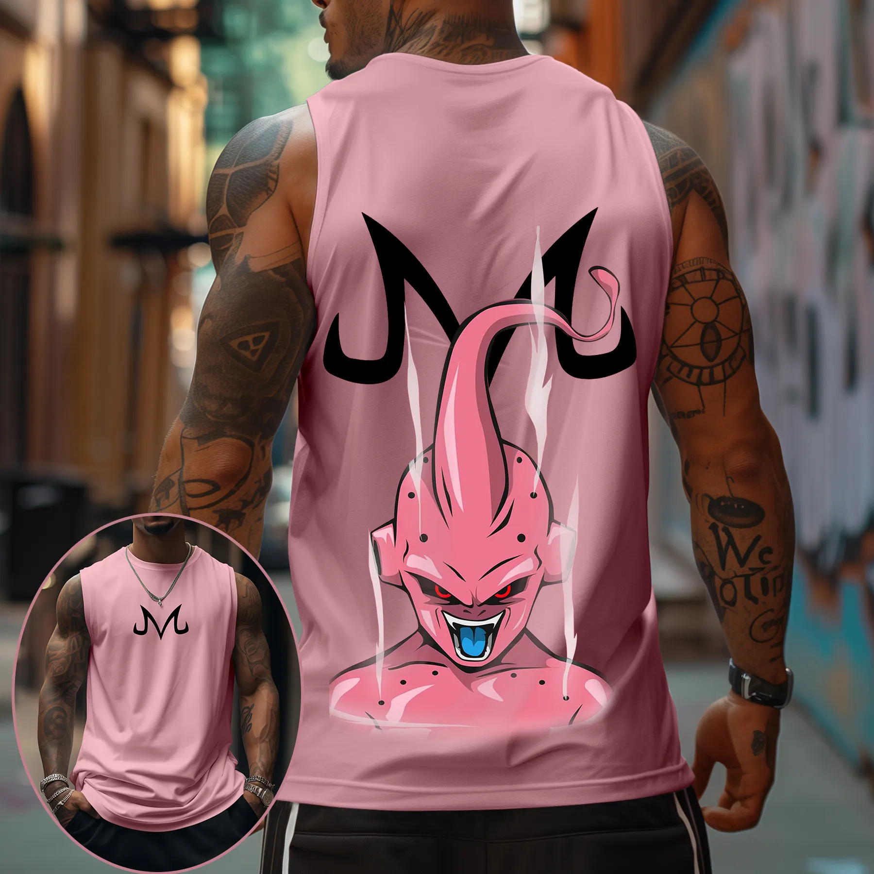 Majin Buu Dragon Ball Anime Pr - Tank Top Muscle recension och pris