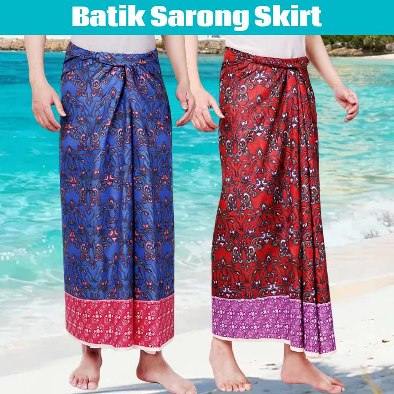 Men Women Batik Sarong Skirt E - Sarong Men Wrap recension och pris