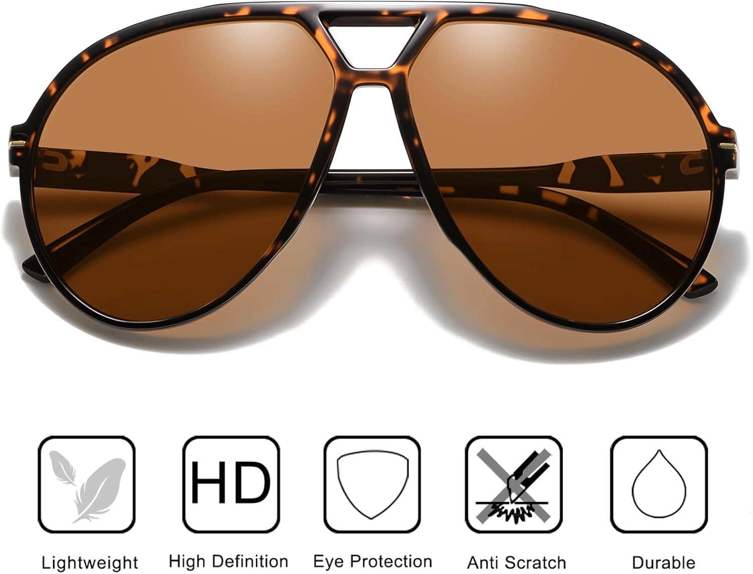 70s Retro Aviator Sunglasses,  - Sunglasses Aviator Polarized recension och pris