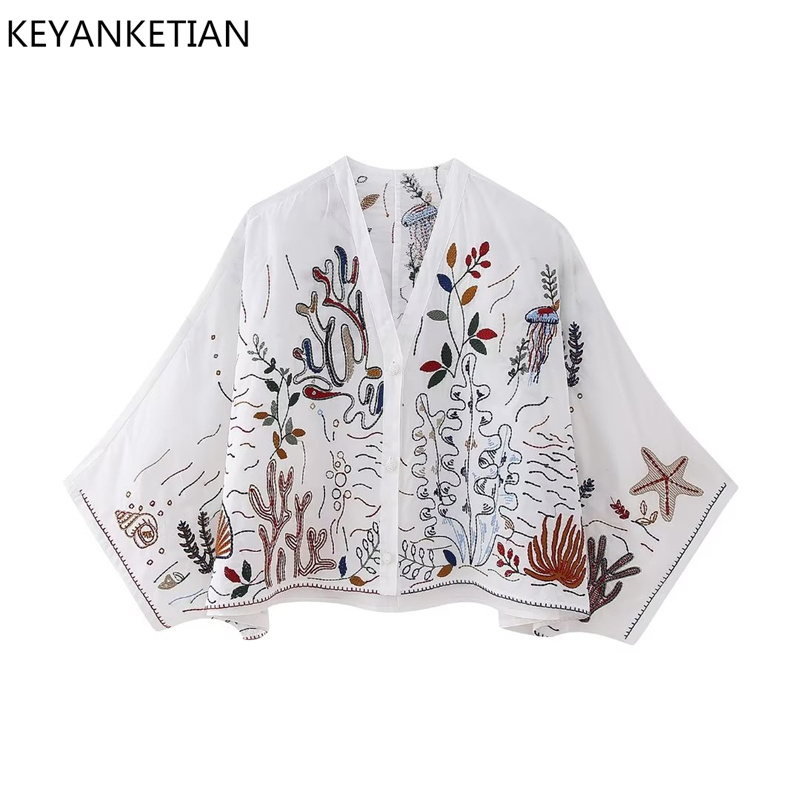 KEYANKETIAN Summer's New Flora - Resort Shirt Floral recension och pris