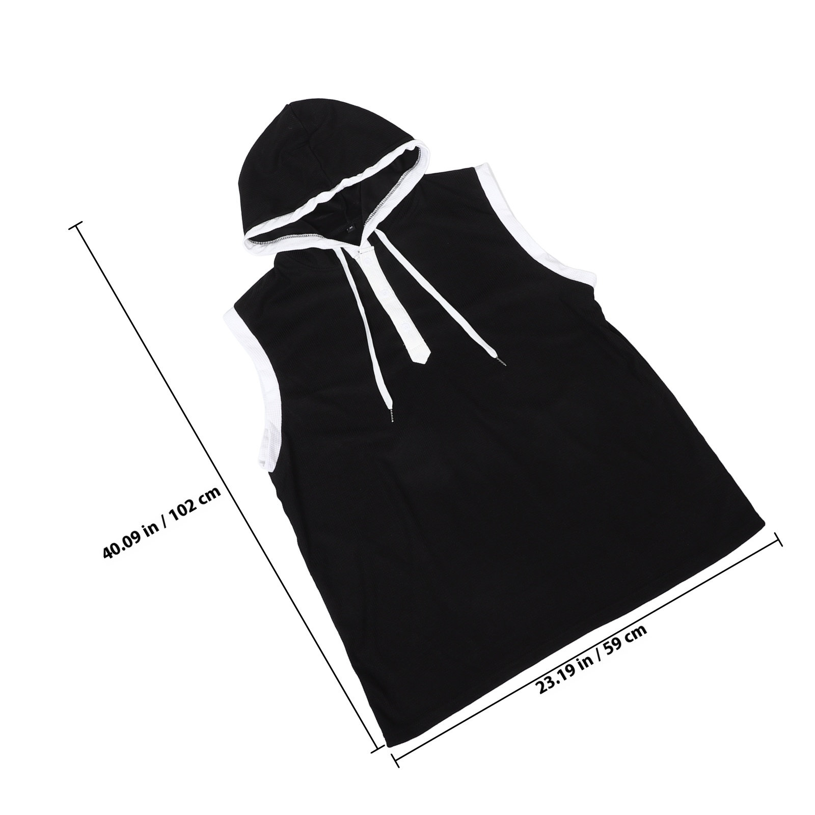 Men Sleeveless Hooded Shirt Mu - Tank Top Muscle recension och pris