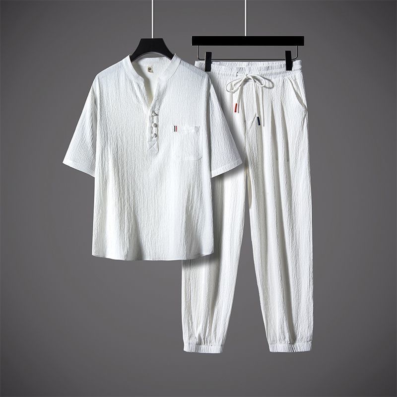 New Summer Fashion Trendy Cott - Short Linen Drawstring recension och pris