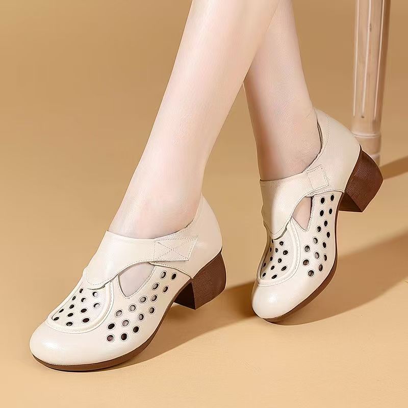 Women's Summer New Leather Hol - Casual Sandal Leather recension och pris