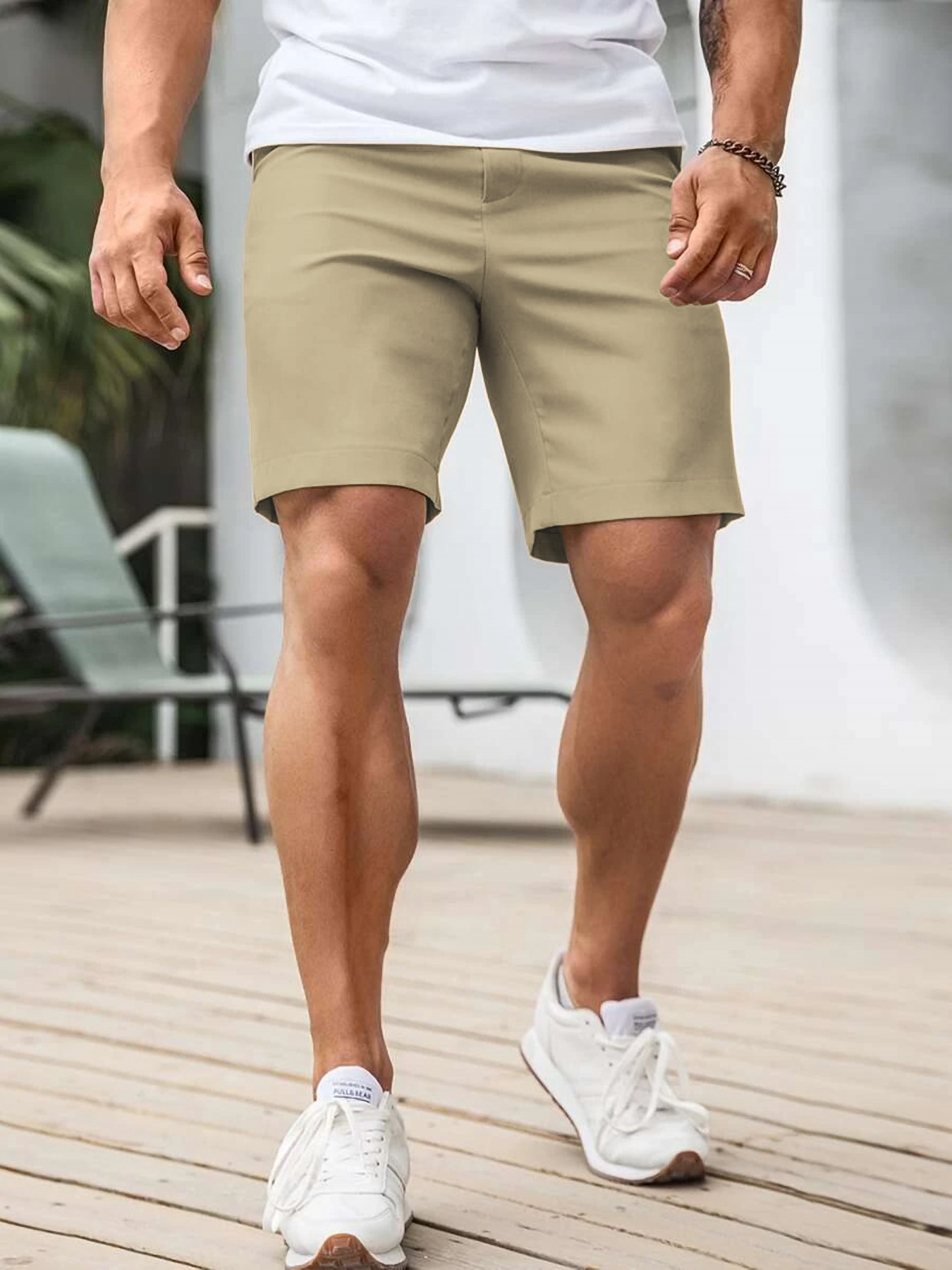 Men's Contrast Trim Chino Shor - Shorts Chino Slim recension och pris