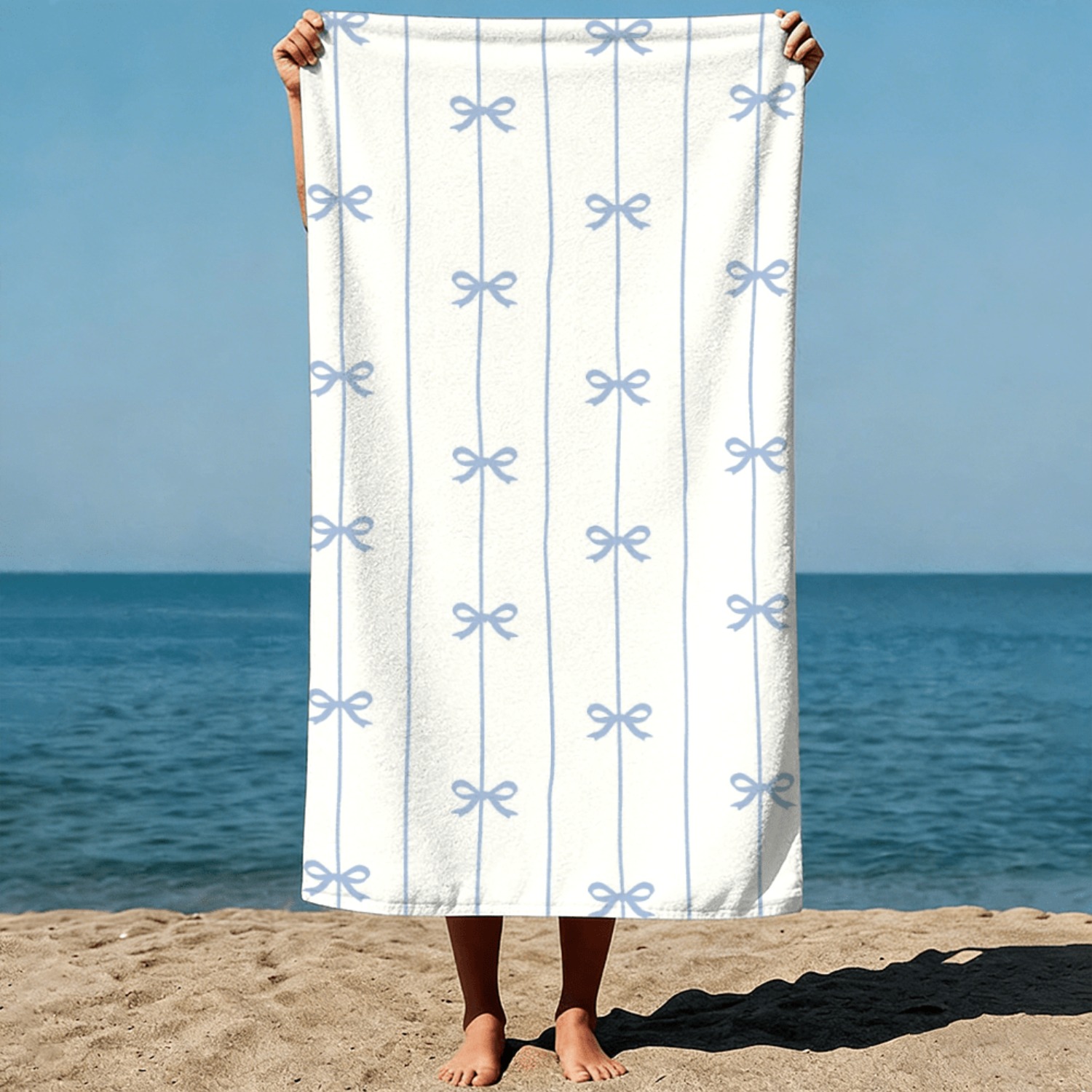1pc Summer Beach Towel Blue Ri - Beach Towel Large recension och pris
