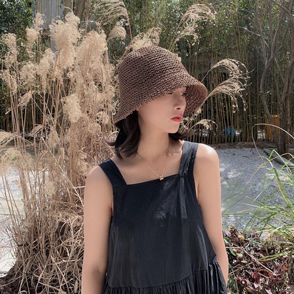 Hot Women's Fashion Summer Cap - Bucket Hat Straw recension och pris