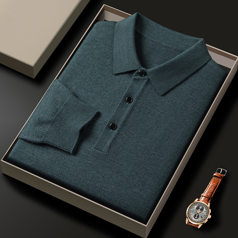 Fashion luxury knitted long sl - Polo Shirt Pique recension och pris