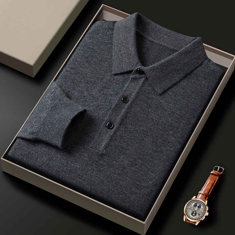 Fashion luxury knitted long sl - Polo Shirt Pique recension och pris
