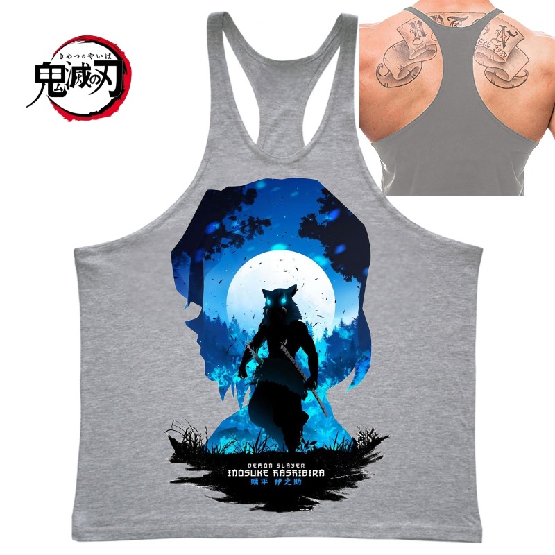 (Demon Slayer) GYM Mens Tank T - Tank Top Muscle recension och pris