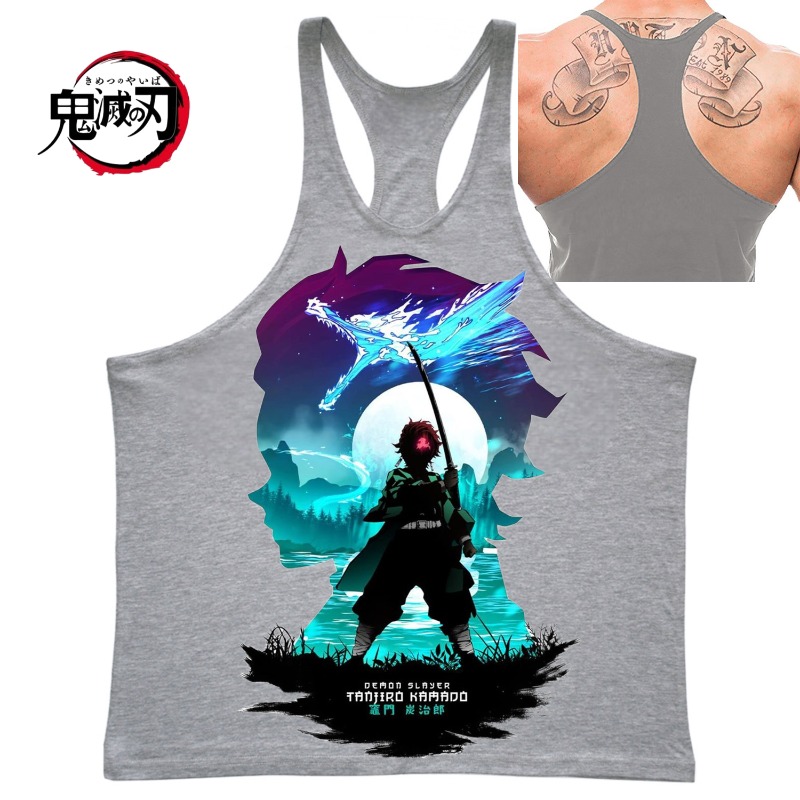 (Demon Slayer) GYM Mens Tank T - Tank Top Muscle recension och pris
