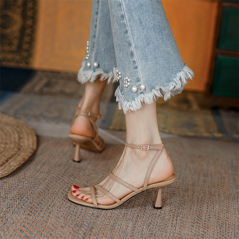 Meotina Sandals Women Shoes Sq - Casual Sandal Leather recension och pris